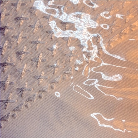 {NIP} LUCKY BRAND White 100% Cotton Diamond Stitch 3 Piece Comforter Set - Picture 15 of 16